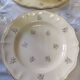 Sarreguemines set of 12 flat plates model Raphaël or flowers of F