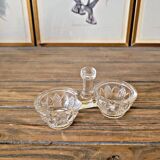Vintage glass salt and pepper shaker (double salt cellar)