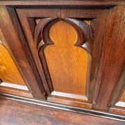 Gothic Revival Wooden Bench