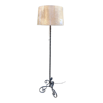 Floor lamp wrought iron ironwork art 60s