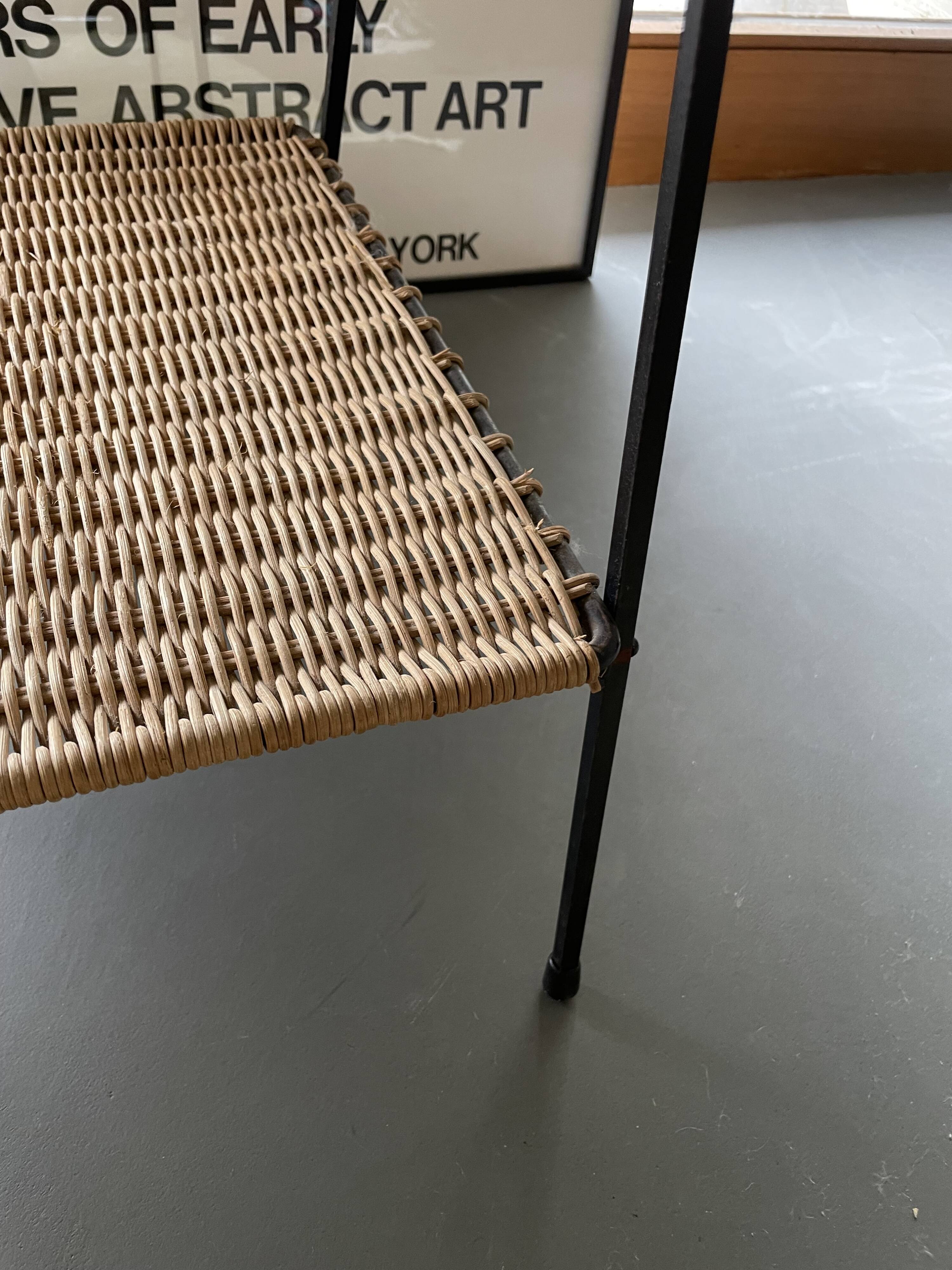 Raoul Guys metal wicker serving trolley