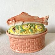 Salmon terrine with slip of Portugal