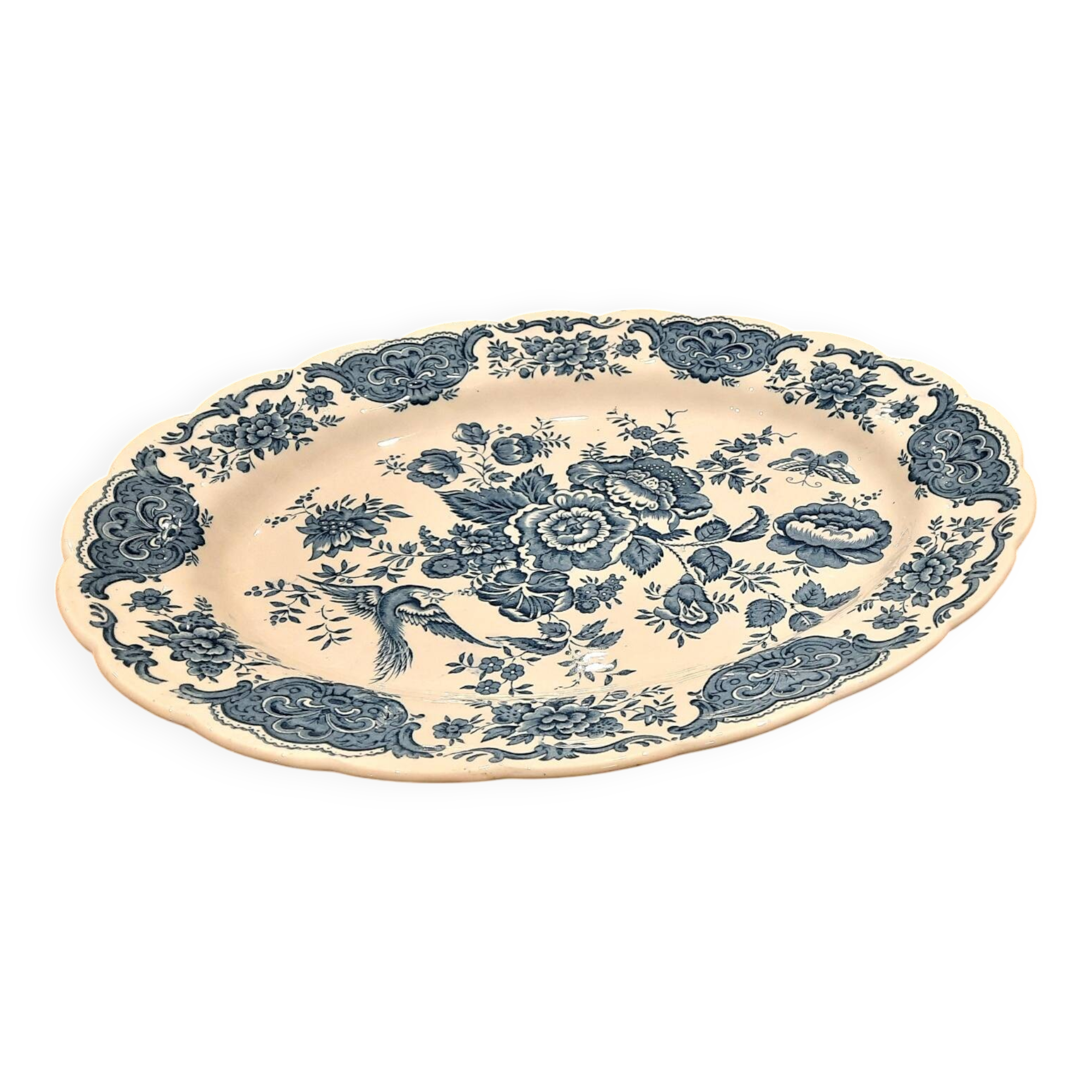 Large oval England dish