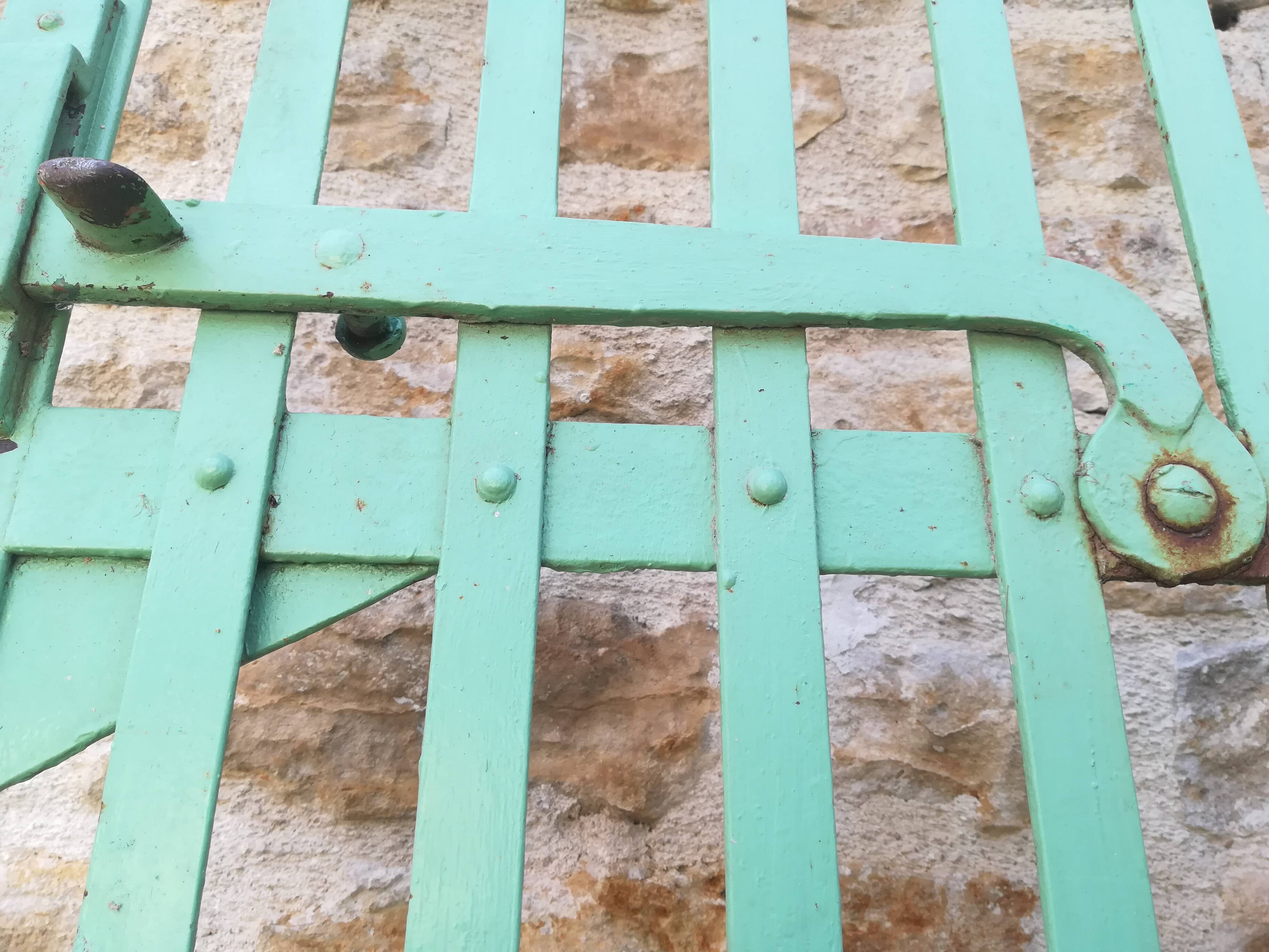 Plain riveted iron gate