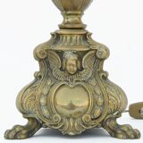 Electrified gilded bronze candle