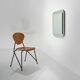 Square wall mirror with beveled edges, 1970s