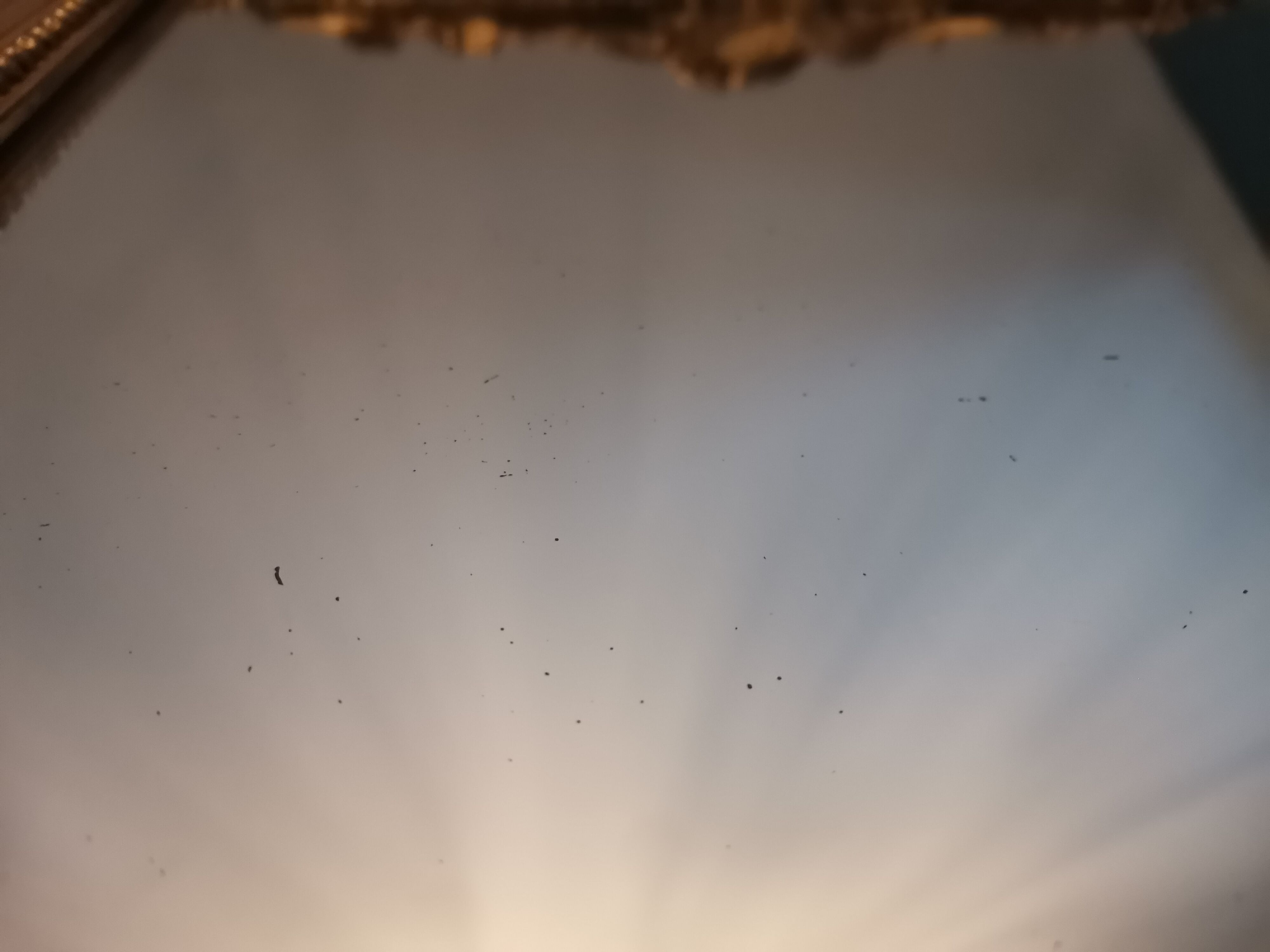 Mirror XIXth in gilded stucco, H 142 cm