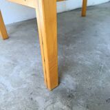 Oval coffee table beech 1980 Aalto Ikea