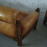 Brutalist Leather Lounge