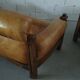 Brutalist leather lounge