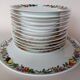Dish & 12 dessert plates Porcelain of Paris "The Four Seasons"