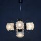 1970s Glass Chandelier, Czechoslovakia