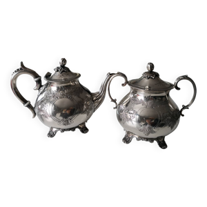 Théière et sucrière