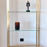 Golden shelf by Pierre Vandel, France 1970s