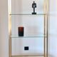 Golden shelf by Pierre Vandel, France 1970s