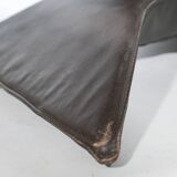 Design Leather Lounge Chair including Ottoman from the 1990s