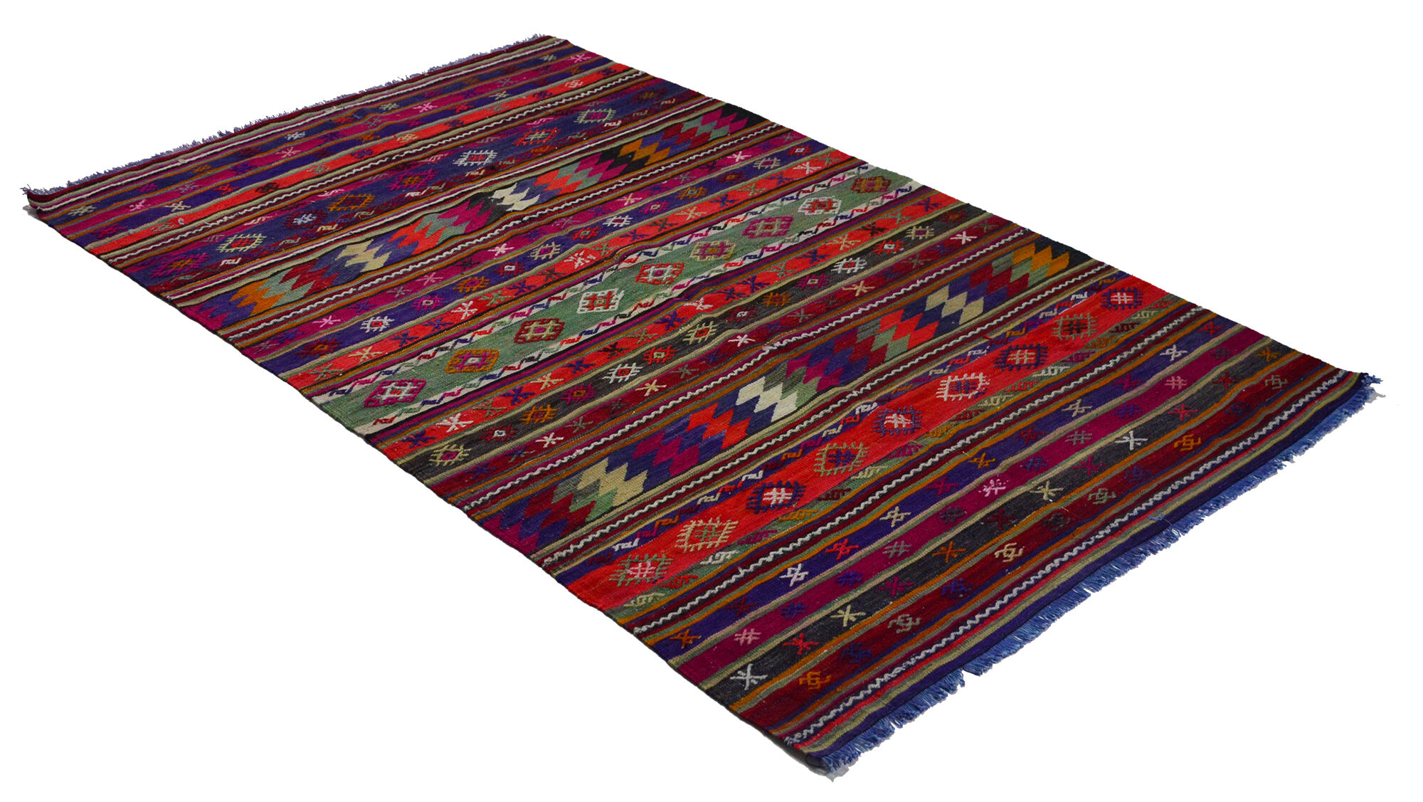 Anatolian handmade kilim rug 265 cm x 168 cm