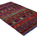 Anatolian handmade kilim rug 265 cm x 168 cm