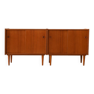 Pair of vintage teak cabinets