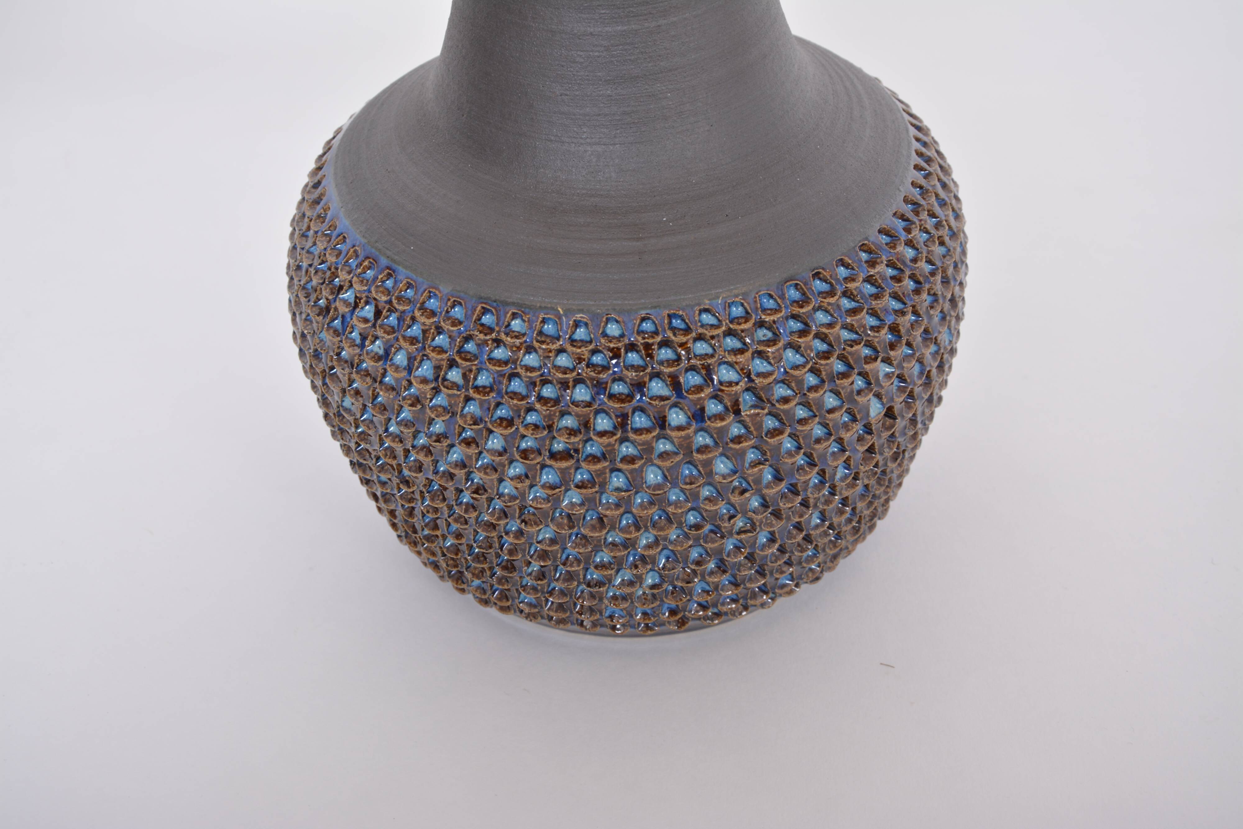 Pair of Danish Midcentury Ceramic Lamps Model 3048 by Einar Johansen for Soholm