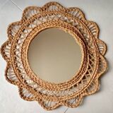 Straw and rope mirror