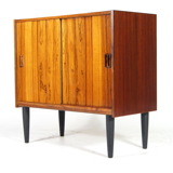 Vintage Danish retro hi-fi furniture in rosewood