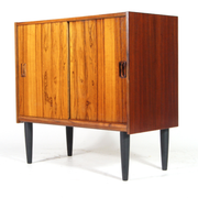 Vintage Danish retro hi-fi furniture in rosewood
