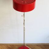 1970's Vintage Red Floor Lamp