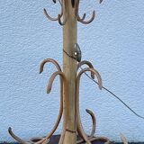 Vintage rattan floor lamp