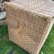 Vintage rattan and wicker trunk, chest