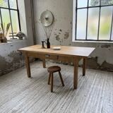 Ancienne table de ferme en chêne