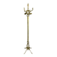 Freestanding brass coat rack
