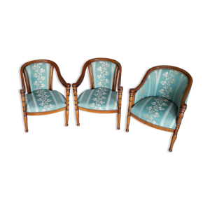 Lot de 3 fauteuils style