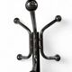 Vintage space age style floor standing coat rack with chrome/brown finish