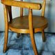 Children's chair in curved wood early 20th century