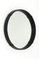 Miroir vintage rond avec Skai