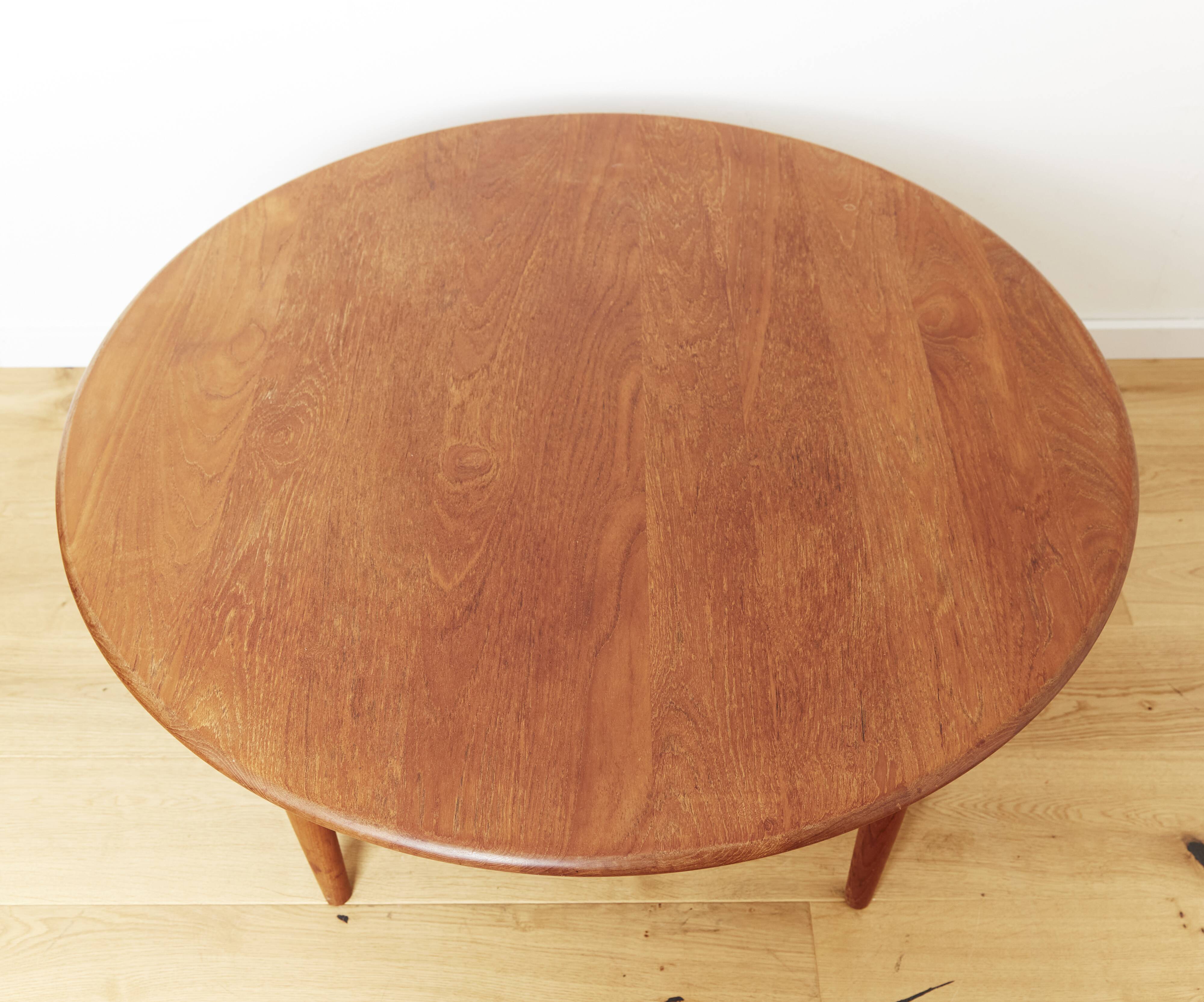 Table basse vintage par Niels Bach pour Niels Bach As, années 1960