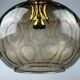 60s 70s ceiling lamp Glashütte Limburg Germany glass & brass Space Age