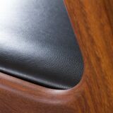 Kai Kristiansen Fire chair in new black aniline leather, Denmark, 1960s