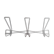 Coat rack art deco metal