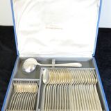Menagere art deco silver metal Francois Frionnet