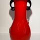 Vase Murano rouge années 70