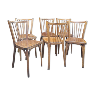 6 Baumann bistro chairs with bars