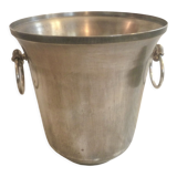 Champagne bucket in food. silver