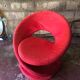 Jaymar Sculptural Post Modern Armchair with Red Spiral Ribbon, 1980s