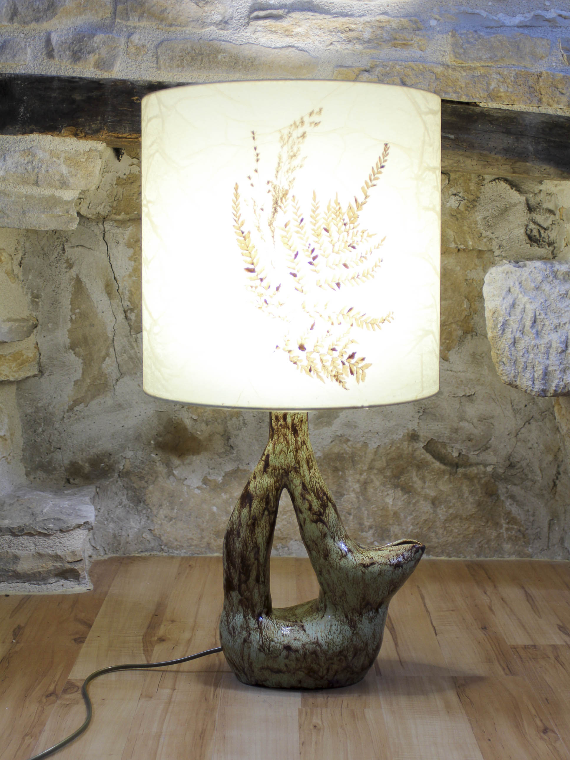 Freeform ceramic lamp 70s