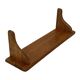 Vintage book shelf wall rack 1970s wood minimalist design