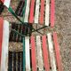6 folding metal bistro chairs from the 1930s