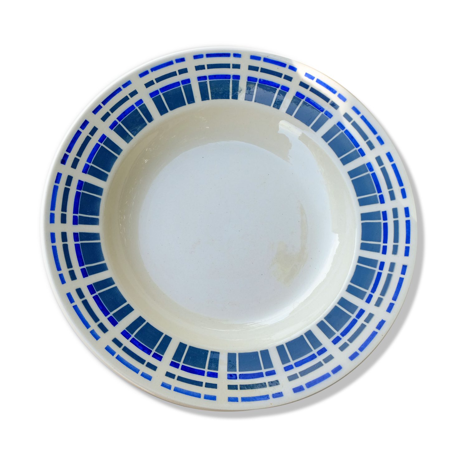 Hollow plate faience Badonvillier