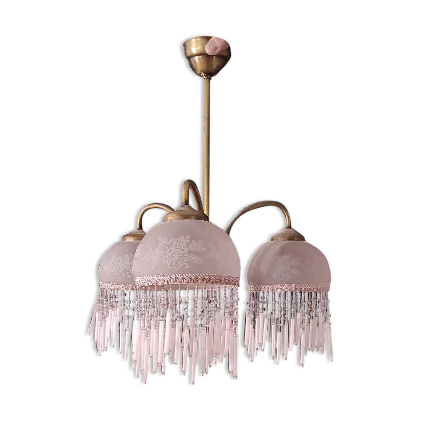 Lustre pampilles rétro